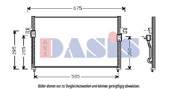 AKS DASIS Kondensators, Gaisa kond. sistēma 562180N